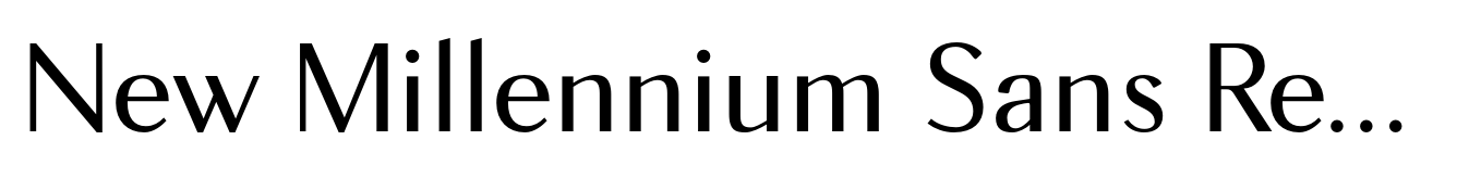 New Millennium Sans Regular